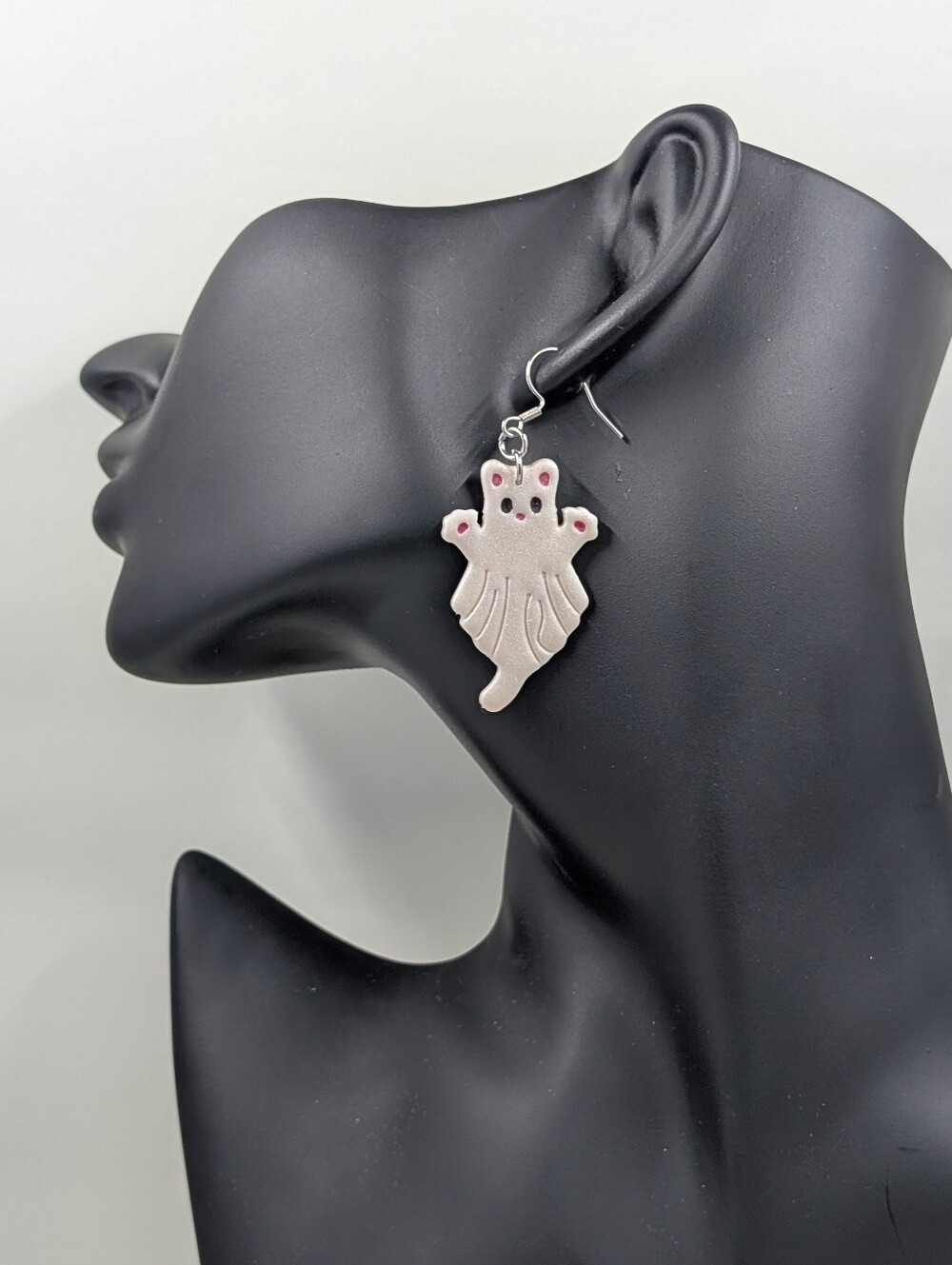Ghost Cat Drop Earrings